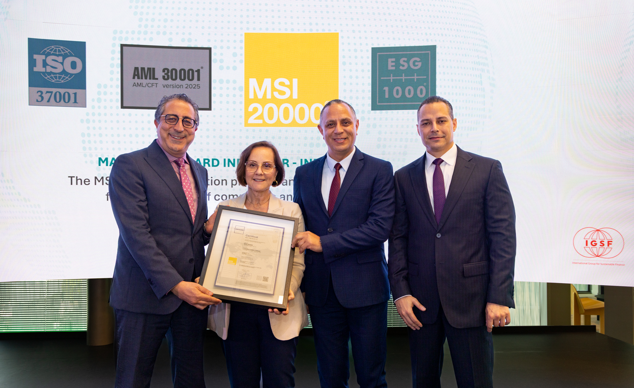 Groupe Kilani announces MSI 20000® certification for TERIAK